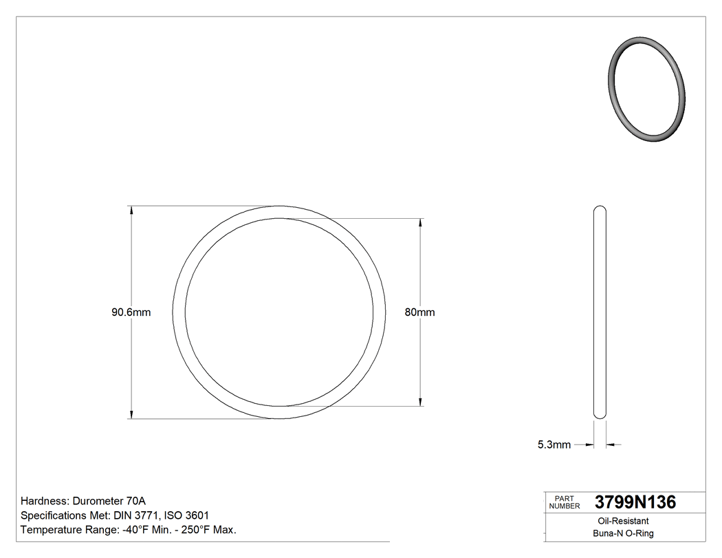 Technical drawing - 3799N136